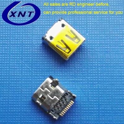 廈門HDMI D TYPE 母座 板上型 外殼DIP