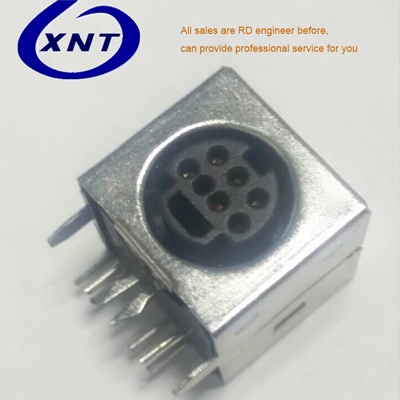廈門MINI DIN 母座 7PIN dip 外殼DIP