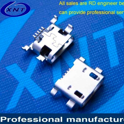 廈門microUSB B type 5pin (焊腳:SMT, 外殼:DIP)