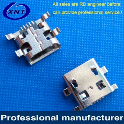廈門microUSB B type 5pin (焊腳:SMT, 外殼:DIP)