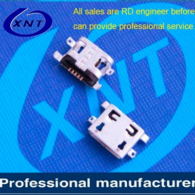 廈門microUSB B type 5pin 無卷邊沉板0.75mm