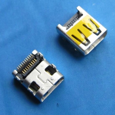 廈門HDMI D TYPE 母座 SMT型 外殼DIP