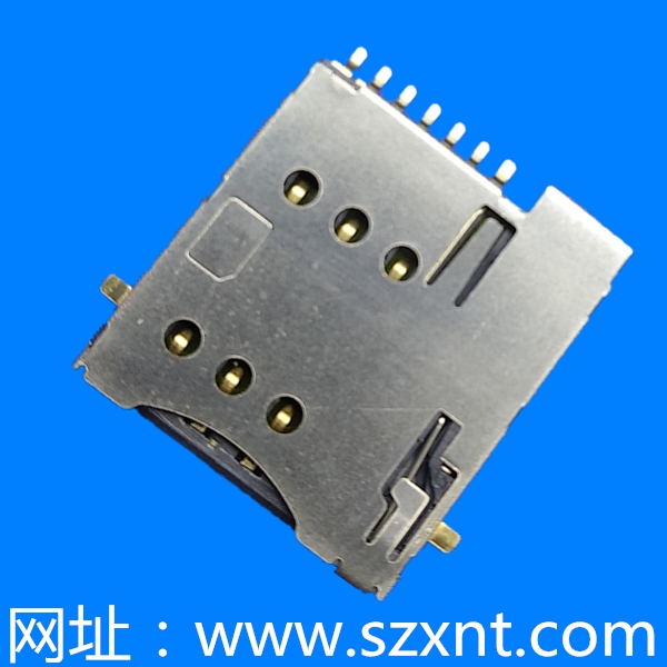 廈門microSim push type 6+1pin with CD沉板