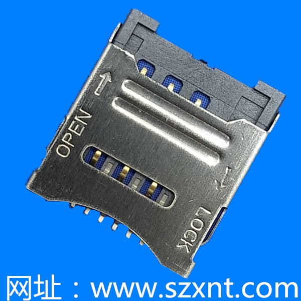 廈門microSim6Pin 掀蓋式 1.75高