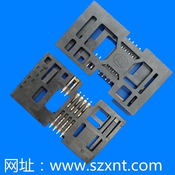 廈門Smart card拉拔 8+2pin IC卡座