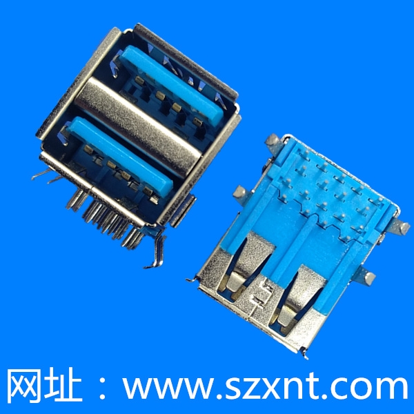 廈門USB 3.0 雙層 藍(lán)色膠芯